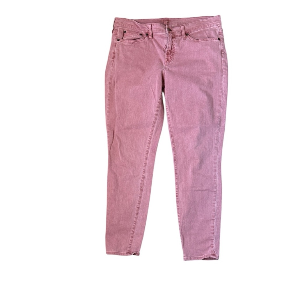 J. Crew Pink Cotton Blend Stretch Straight Hi Rise Jeans ⭐️
